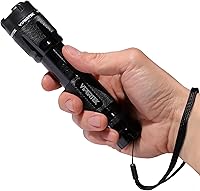 Vista 6 de VIPERTEK VTS-T03 Aluminum Stun Gun for Self Defense Rechargeable with LED Flashlight, Black