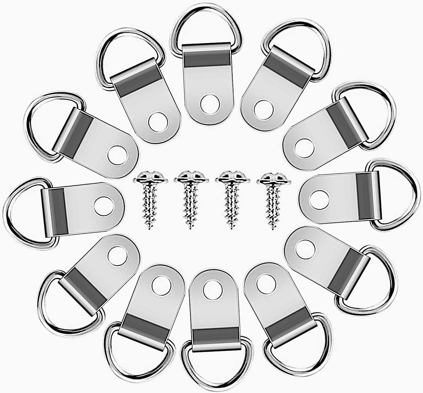 D Rings for Picture Hanging 71Pcs D Ring Picture Hangers D Rings