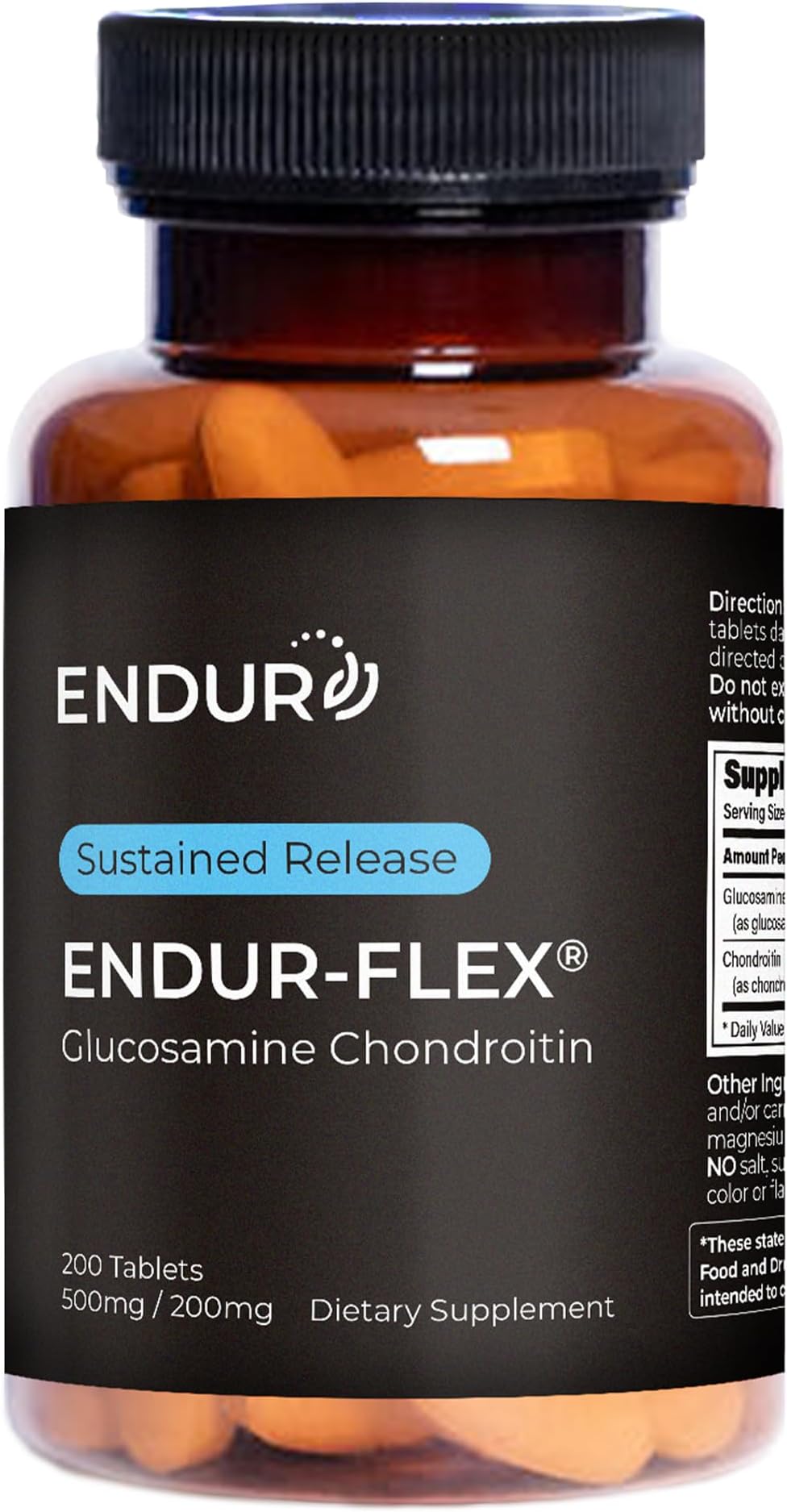 - ENDUR-FLEX, Glucosamine Chondroitin Joint Support Supplement For Helping Preserve Your Active Mobility, Gluten Free, 500mg/200mg (200 Tablets)