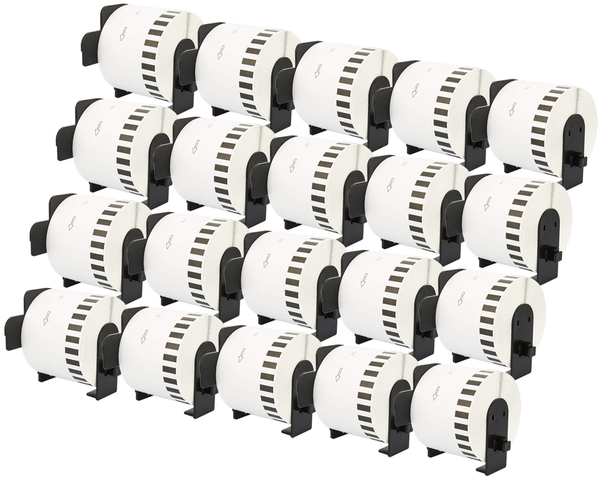 Rouleaux Étiquettes Compatibles Brother P-Touch DK-44205 62mm x 30,48m pour QL-500 QL-550 QL-560 QL-570 QL-700 QL-800