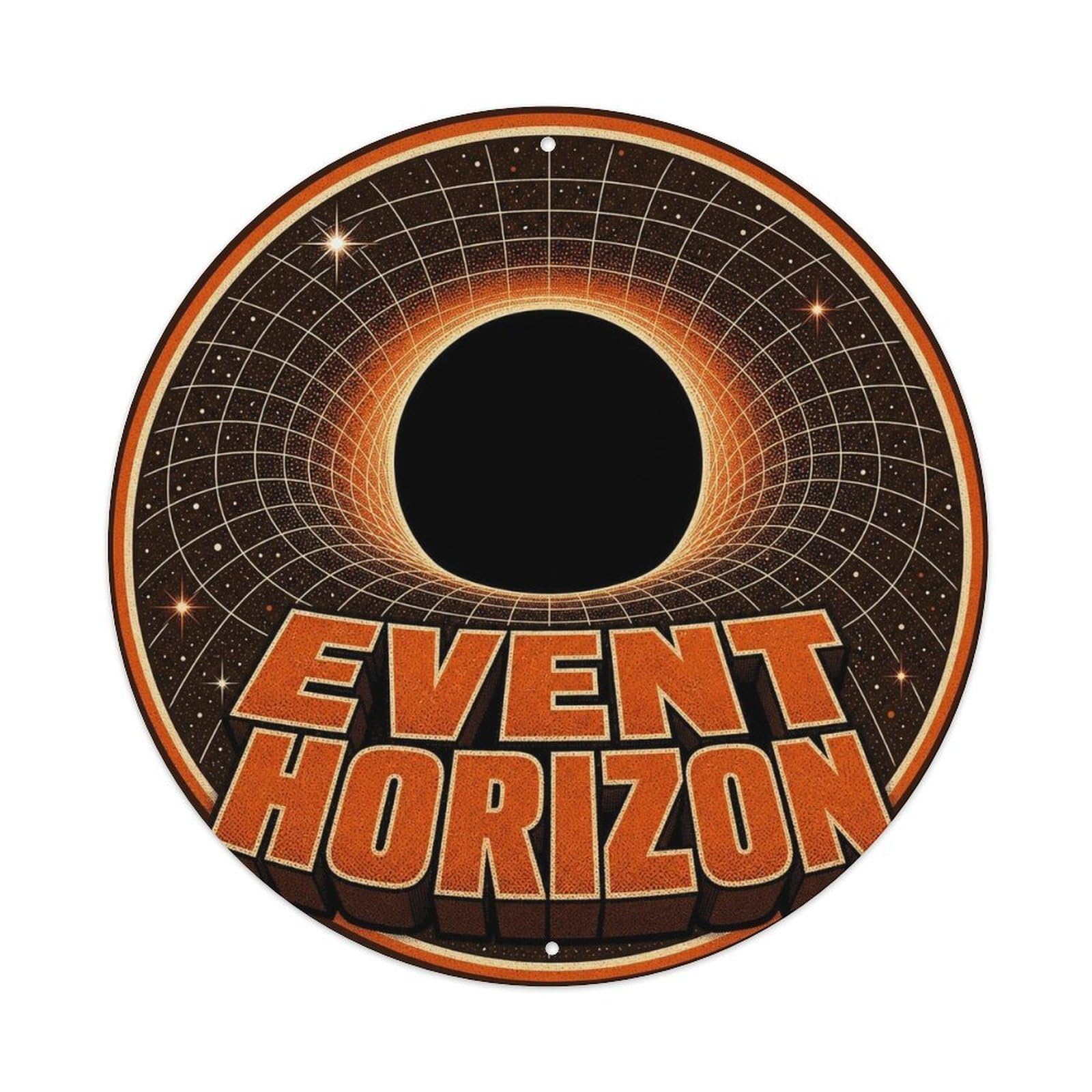 Retro Space Black Hole Universe Relativity Astronomy Metal Tin Sign