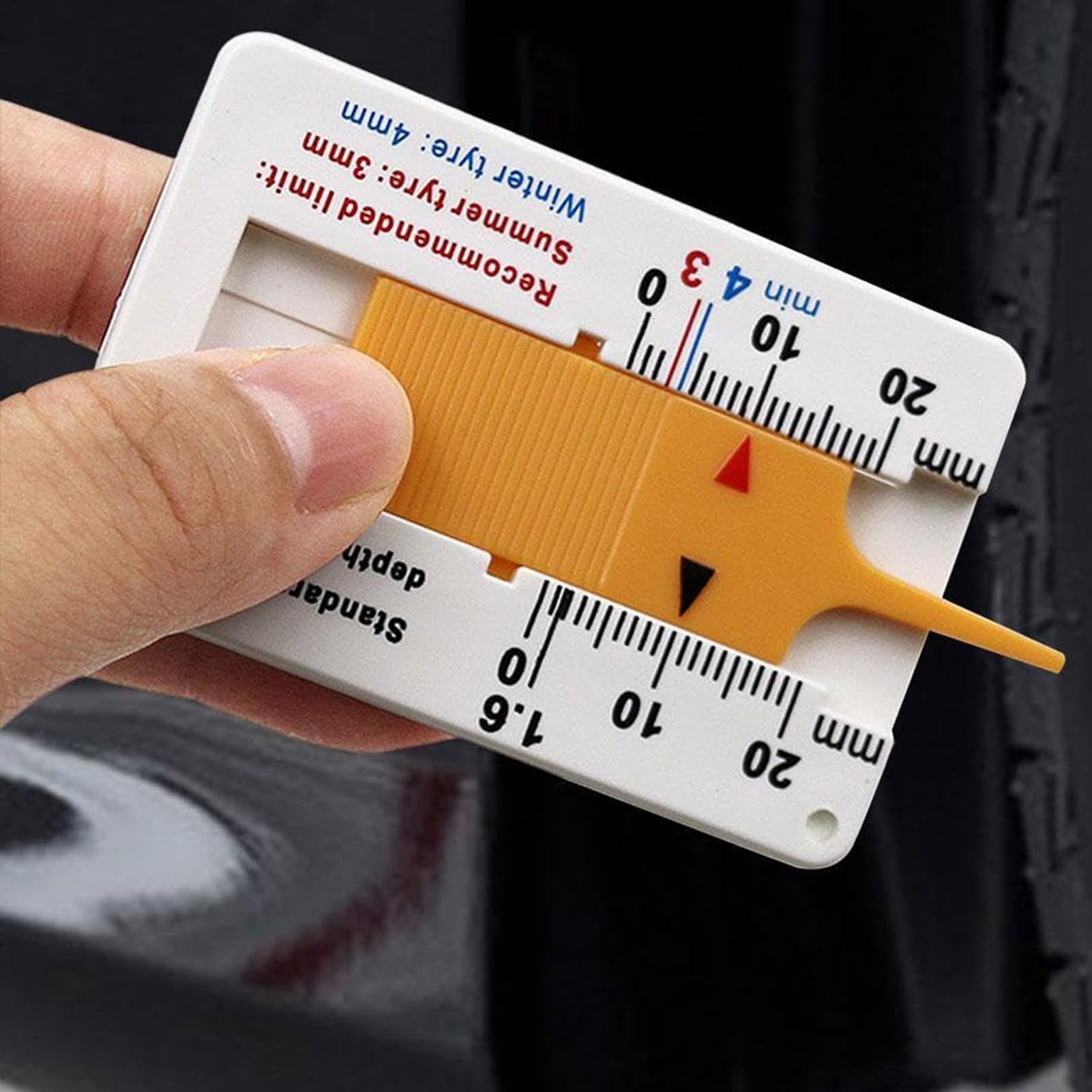 Misuratore di profondità per pneumatici 0-20 mm, calibro portatile