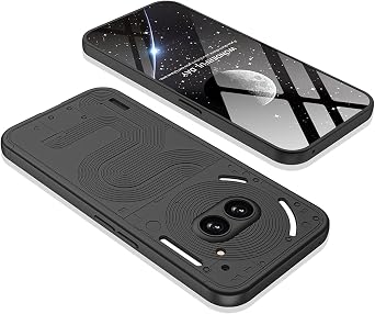 DAYJOY Ultra Slim Hard Plastic Case Cover Sleeve Compatible with Nothing Phone 2A, Anti-Scratch Shockproof case Black