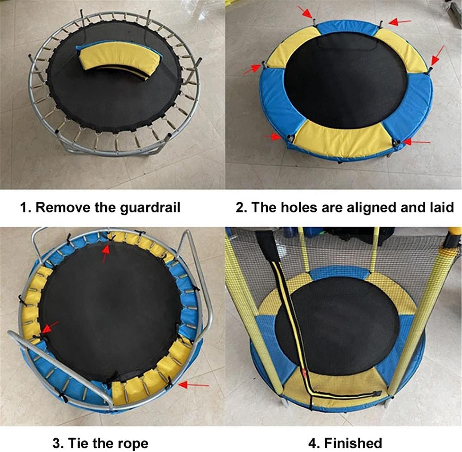 Il Cuscinetto di Sicurezza di Ricambio for Trampolino for Bambini è Adatto for 1,2 m, 1,4 m, 1,5 m di gommapiuma for Tappetino for Trampolino for Bambini