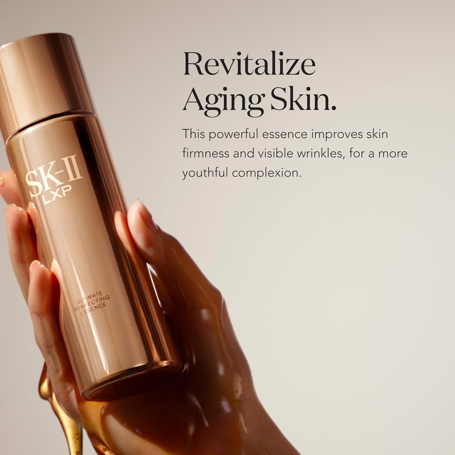 SK-II LXP Ultimate Revival Essence Skincare - Anti Aging Facial Essence to Target Fine Lines & Wrinkles, Improve Loss of Firmness, Uneven Skin Texture & Dryness (5.7 oz)