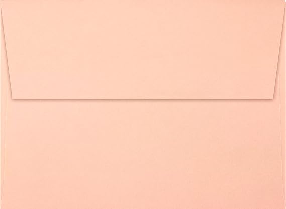 LUXPaper A7 Invitation Envelopes | Peel & Press | 5 1/4 x 7 1/4 | Blush Pink | 80lb. Text | 50 Qty