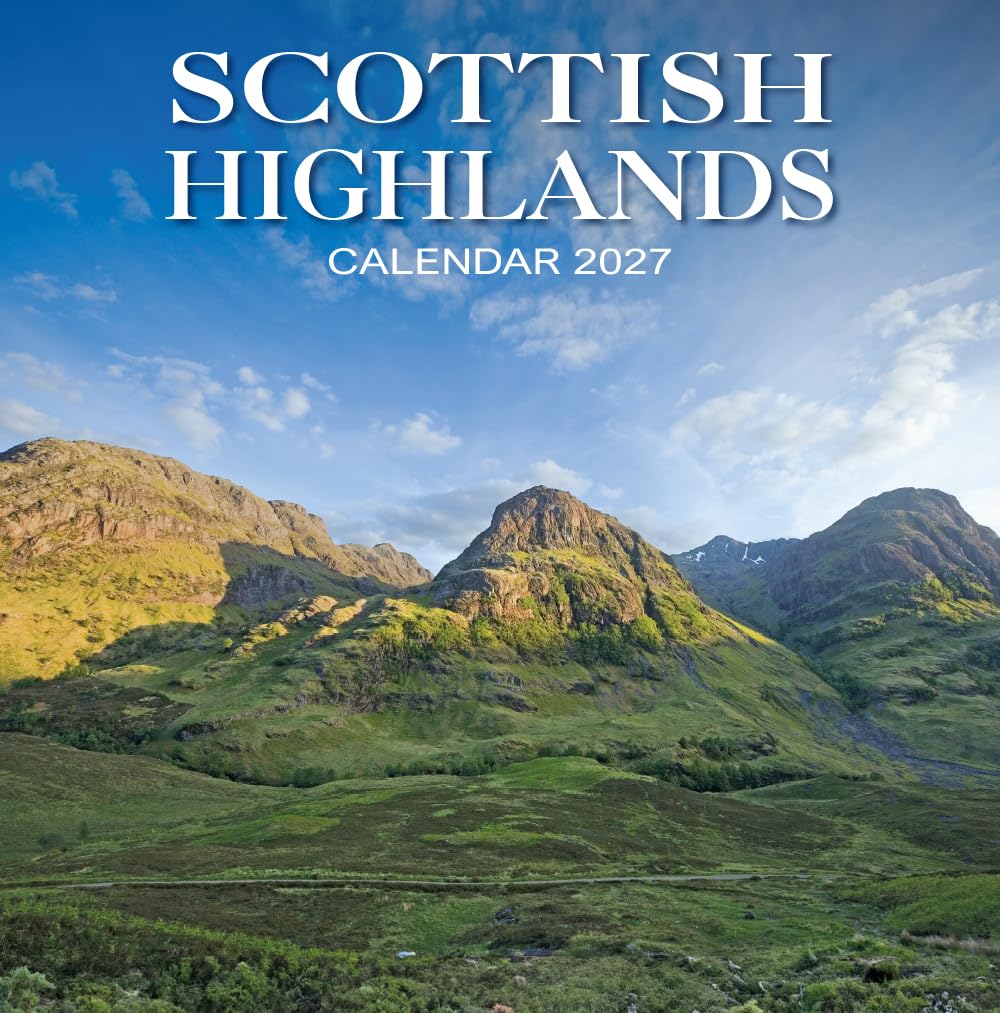 2027 Scotland Calendar: Scottish Highlands - Square Wall Calendar - Month to View - 12 Months