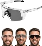 UV400 Photochromic Polarized Safety Glasses–Impact Resistant Outdoor Sports & Work Eyewear,UV400 Photochromic Safety Glasses
