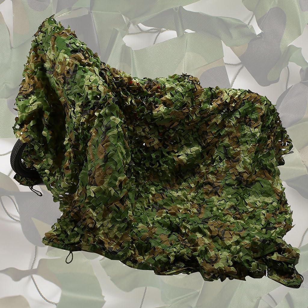 Oudini 4*9M/13.1*29.5Ft Camouflage Net, Sunscreen Net Shade Net For Military Camping Shooting Hunting Garden Camo Netting Covers Outdoor/4 * 9M/13.1 * 29.5Ft