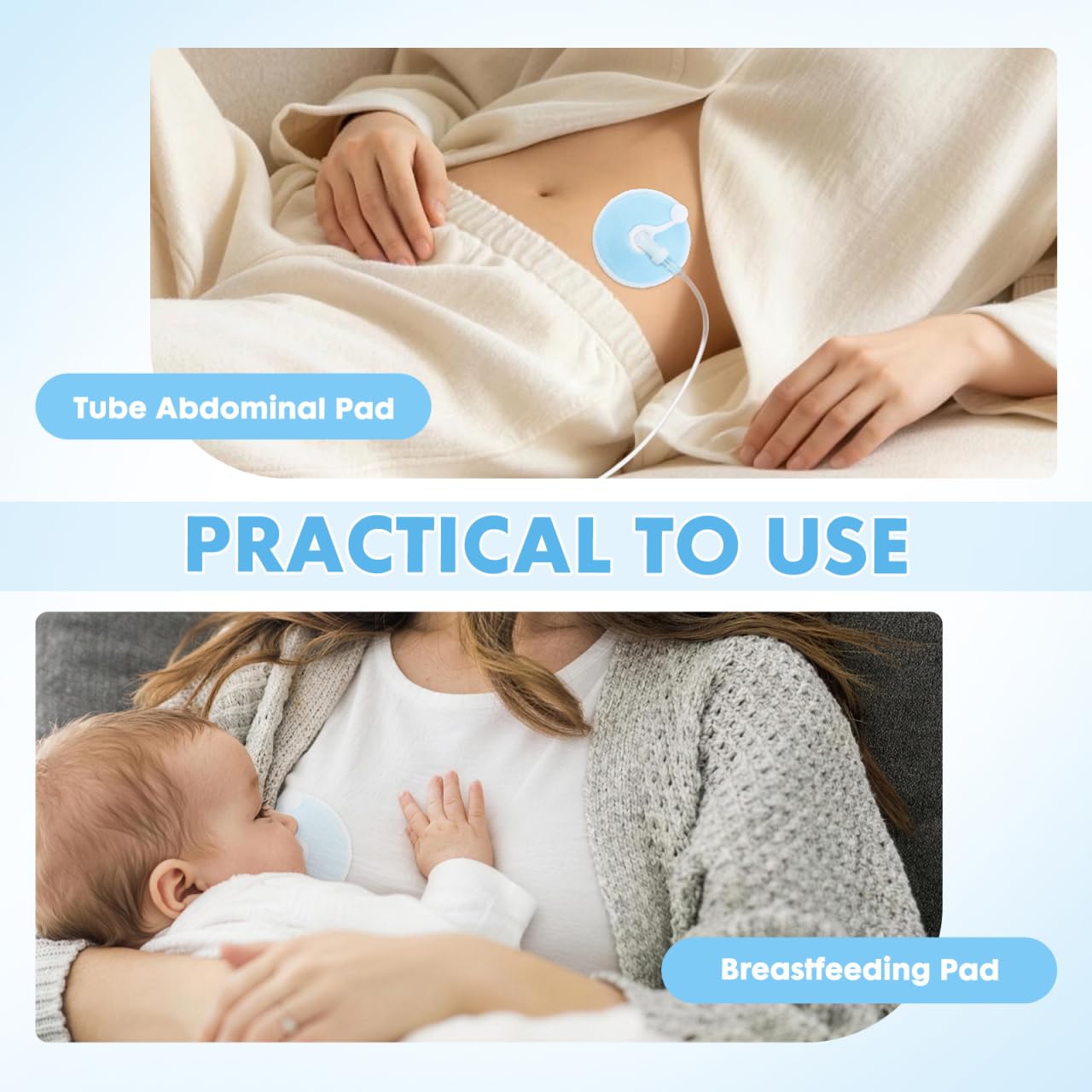 Healifty G-FormröHrchenpolster 28 StüCk Weiche Abdominalpolster FüR Tube Pads Mit Bambusfaser Weich Hautfreundlich Wiederverwendbar Zur Schonenden Fixierung Von ErnäHrungssonden
