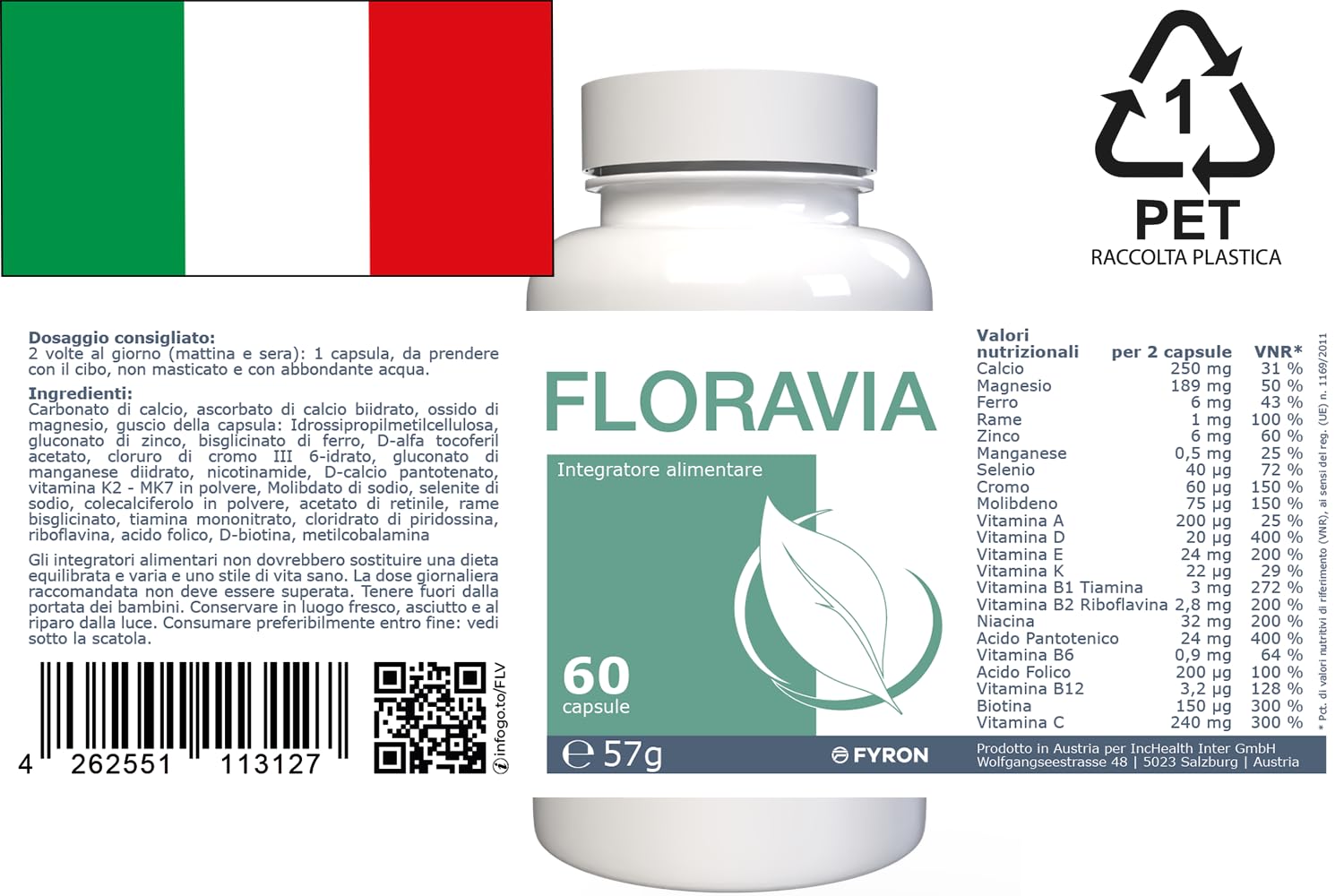 Floravia - 60 Kapseln