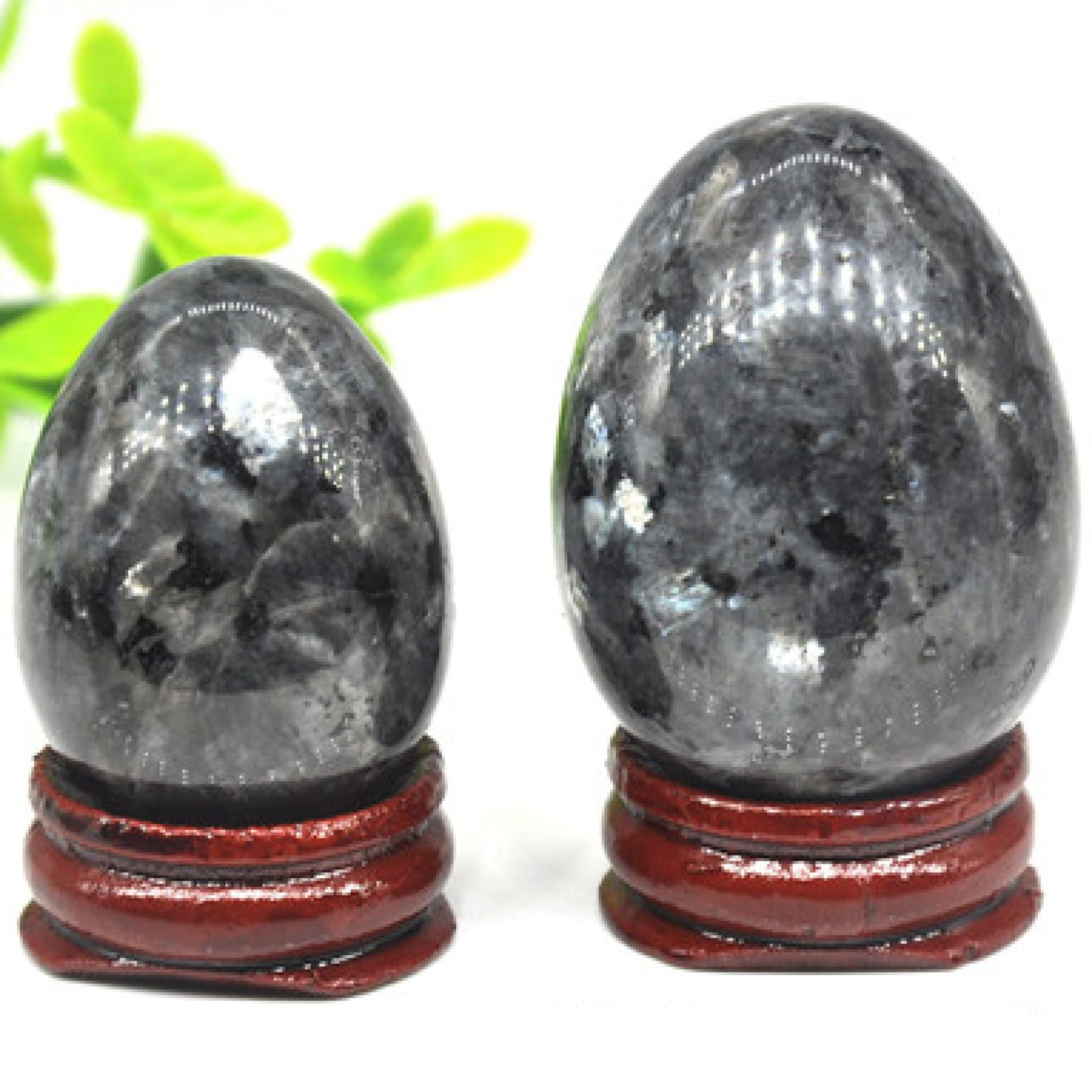 Piedra de labradorita negra pulida de alta calidad para decoración