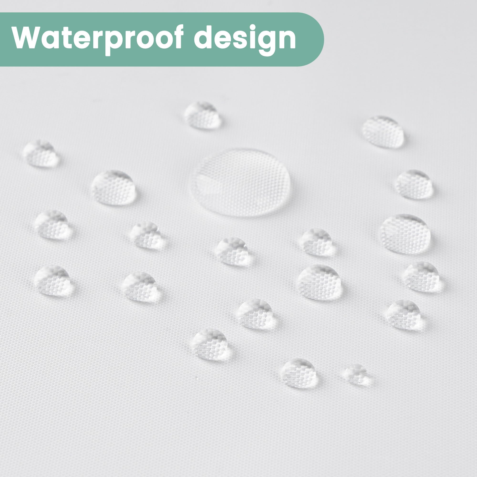 Tenda Con Occhielli E Anelli Inclusi Pameil Tenda Da Doccia, Bianca, In Tessuto Di Poliestere, Resistente Alla Muffa, Impermeabile, Lavabile, Con Anello Per Tenda Da Doccia (colore Bianco, Altezza 200 X Larghezza