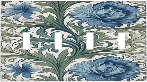 Miniatura 27 de Cubiertas Decorativas de Arte para Interruptores de Luz, Hojas de Otoño, Placa de Pared de Palanca Individual, Cubierta Decorativa de Interruptor,