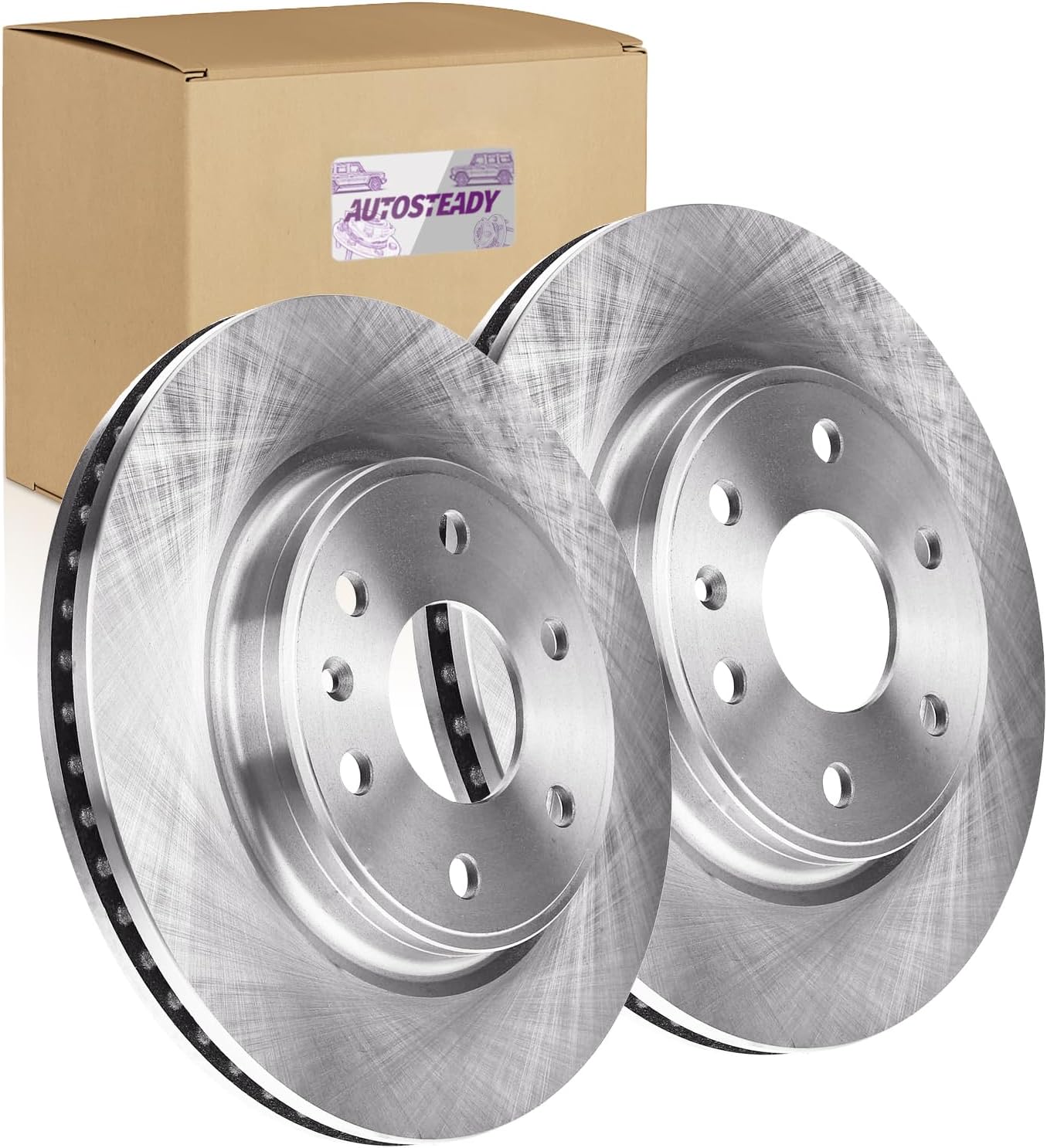 Rear Brake Rotors Replacement for 2009 2010 2011 2012 2013 2014 2015 2016 2017 Buick Enclave Chevy Traverse, 2007 2008 2009 2010 2011 2012 2013 2014 2015 2016 GMC Acadia Brakes, 13.02" Rear