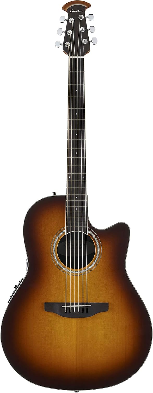 Ovation CS24-1 Celebrity Standard Mid-Depth Cutaway,Acoustic-Electric Guitar Sunburst