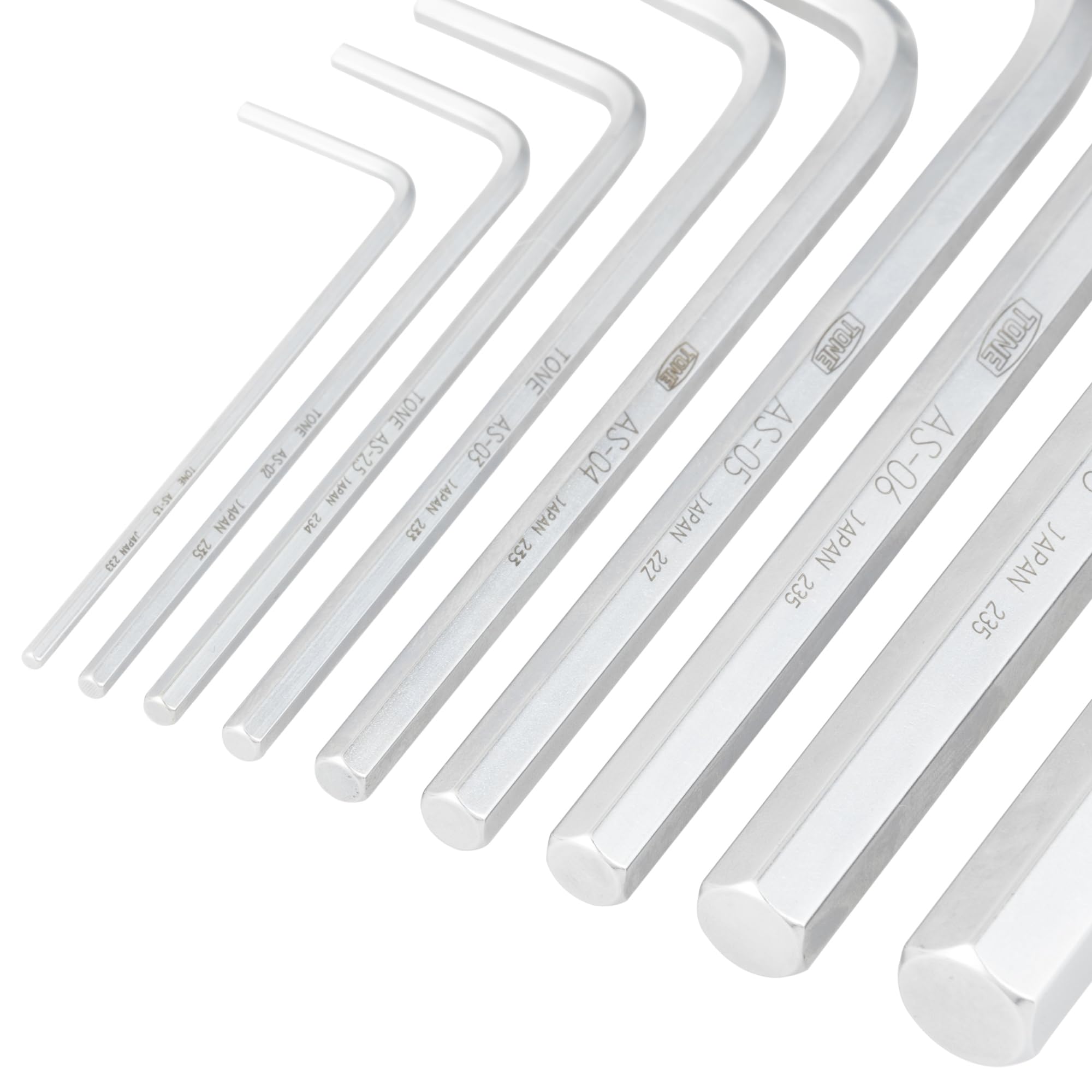 Amazon | トネ(TONE) 六角棒L形レンチセット AS900 内容9点