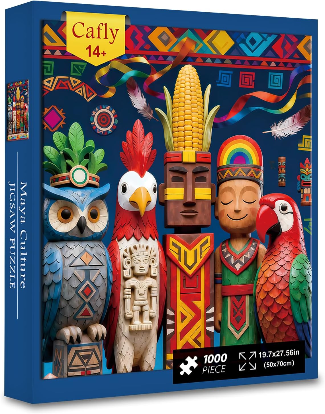 Jigsaw Puzzles for Adults 1000 Pieces - Challenging Fun Puzzles Stunning Art Wall Decor, Gift for Adult Puzzle Lovers, Family Game, Maya Culture C0832