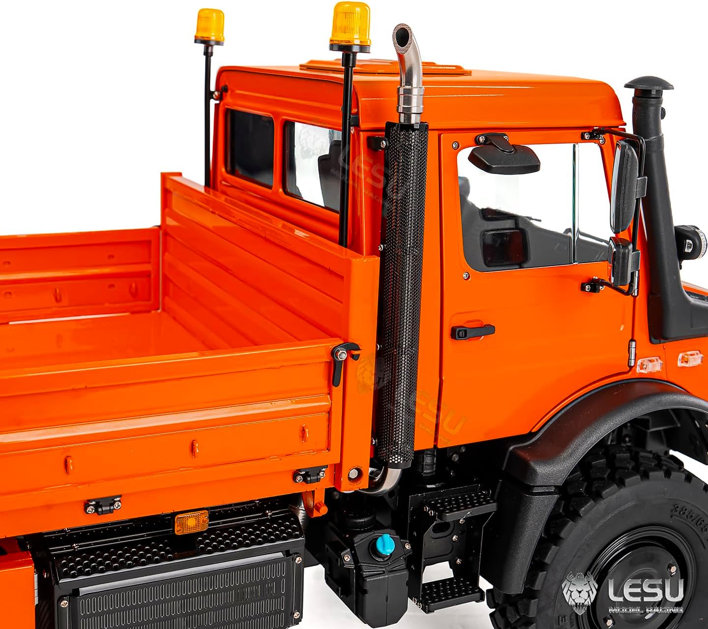 RTR LESU U4023 Mt44023 1/14 Metal RC Off Road Car ATV Light Truck Model Light Sound Wheel Reduction Axle Lock Flysky Radio Hobby Grade Model for Ages 14+