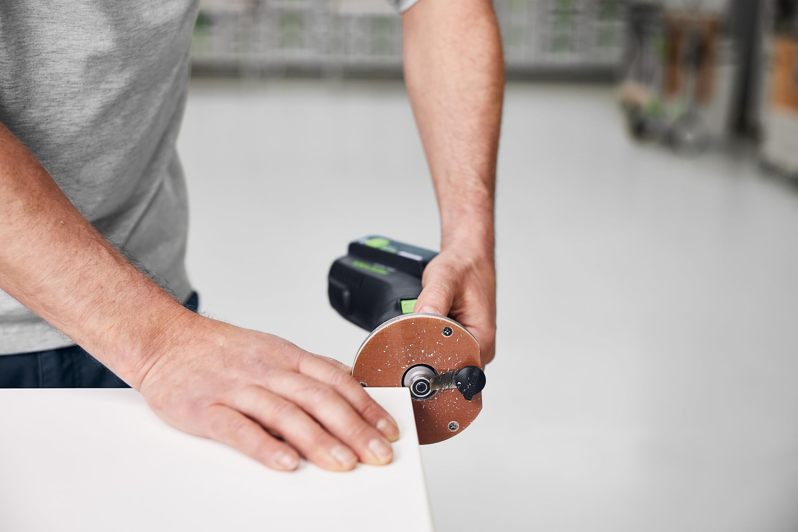 Festool Affleureuse sans fil OFKC 500 R3 EB-Basic - 577985 | Défonceuse de chants sur batterie 18 V - moteur EC-Tec sans balais - réglage profondeur 0,1 mm