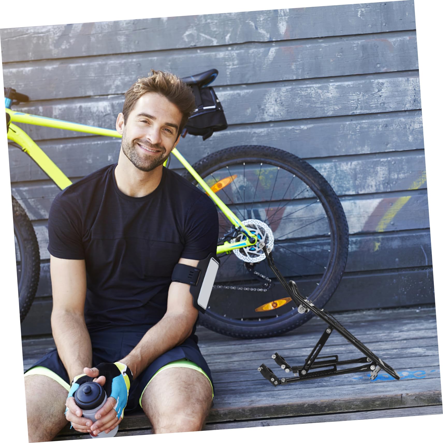 Porte-Bagages Arrière Réglable pour Vélo Pliant, Alliage D'aluminium Noir | Conception Compacte, Installation Simple, Transport Facile, Usage Cyclisme, Pièce Unique, Style Polyvalent