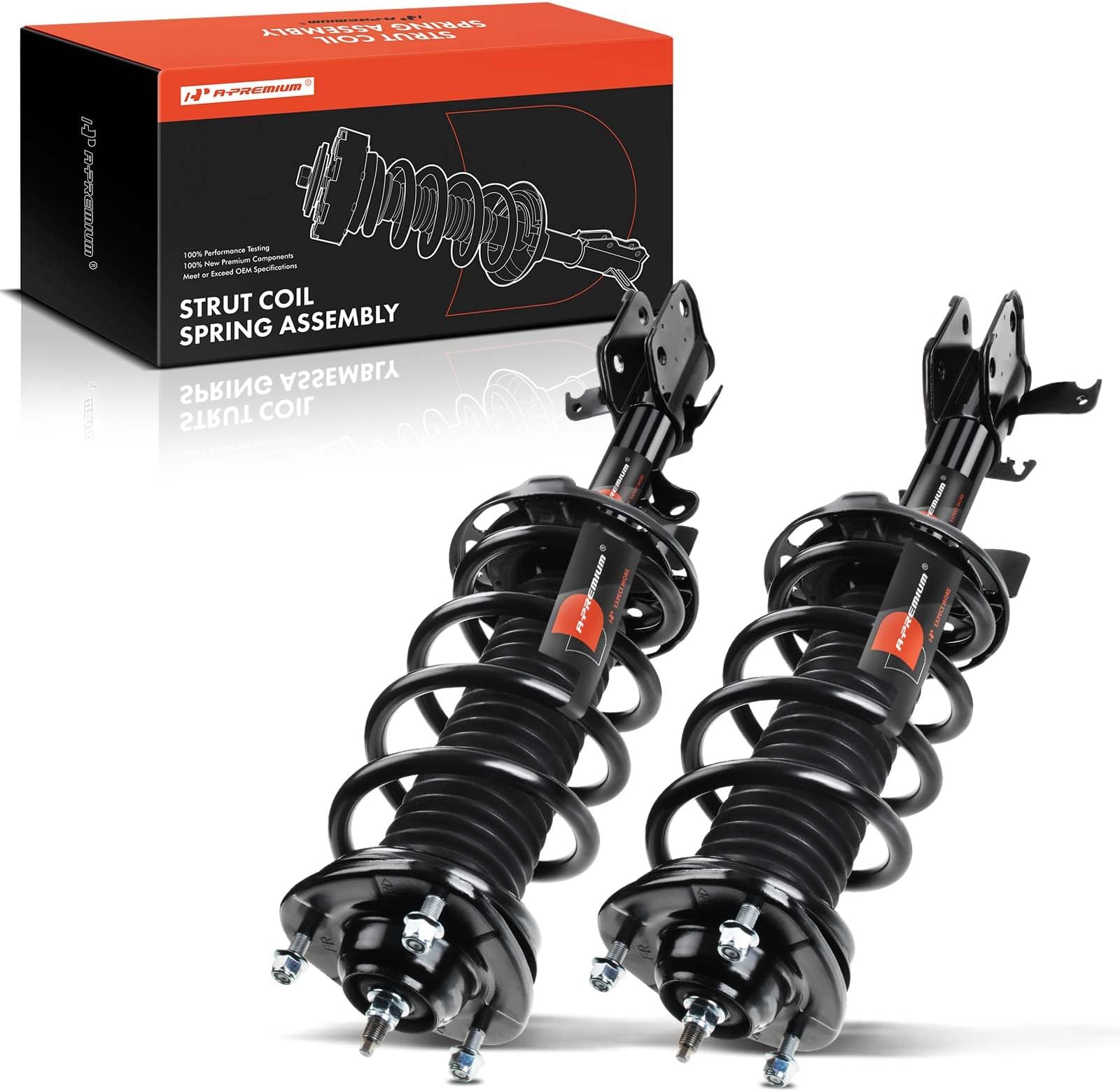 A-Premium Front Complete Strut, Spring and Mount Assembly Compatible with Honda Odyssey 2013 2014 2015 2016 2017 V6 3.5L, 2-PC Set