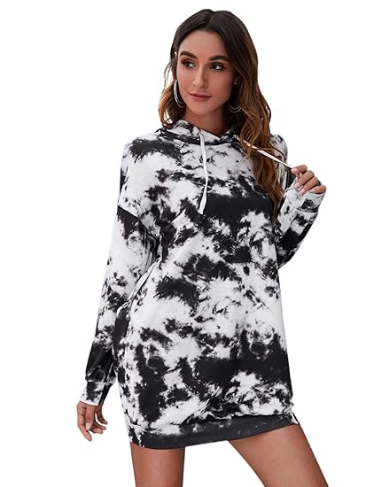 tie dye hoodie dress