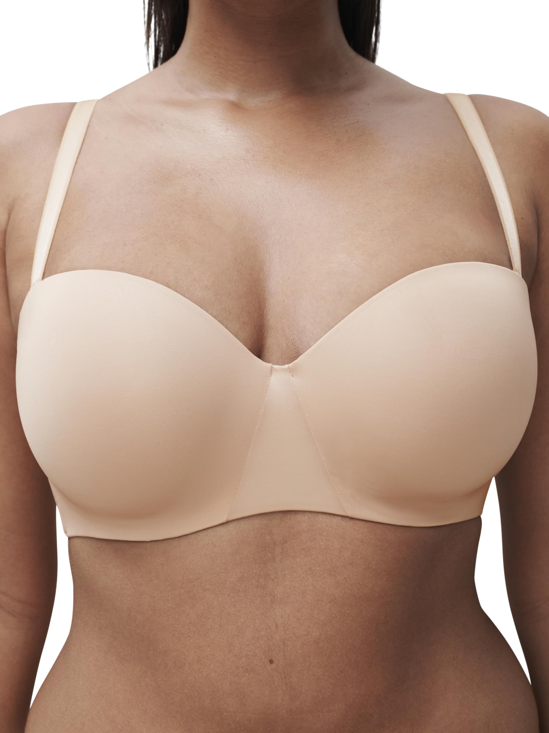 Chantelle Soutien-Gorge Coque Bandeau Essentiall (Beige Doré), Soutien-Gorge Bandeau, DE,
