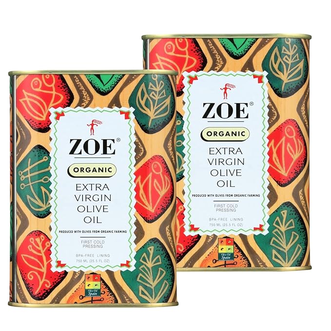 Zoe Aceite de Oliva Extra Virgen Orgánico 25.5 oz Pack 2 miniatura 3