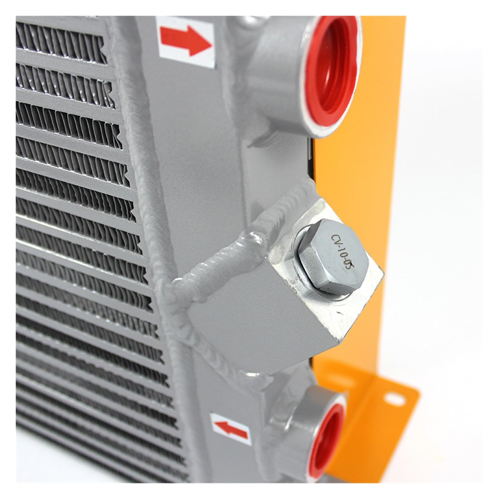 AH1012T Radiatore olio industriale da 100 l/min con valvola for radiatore olio scambiatore di calore aria sistema idraulico for mini escavatori Operazione stabile