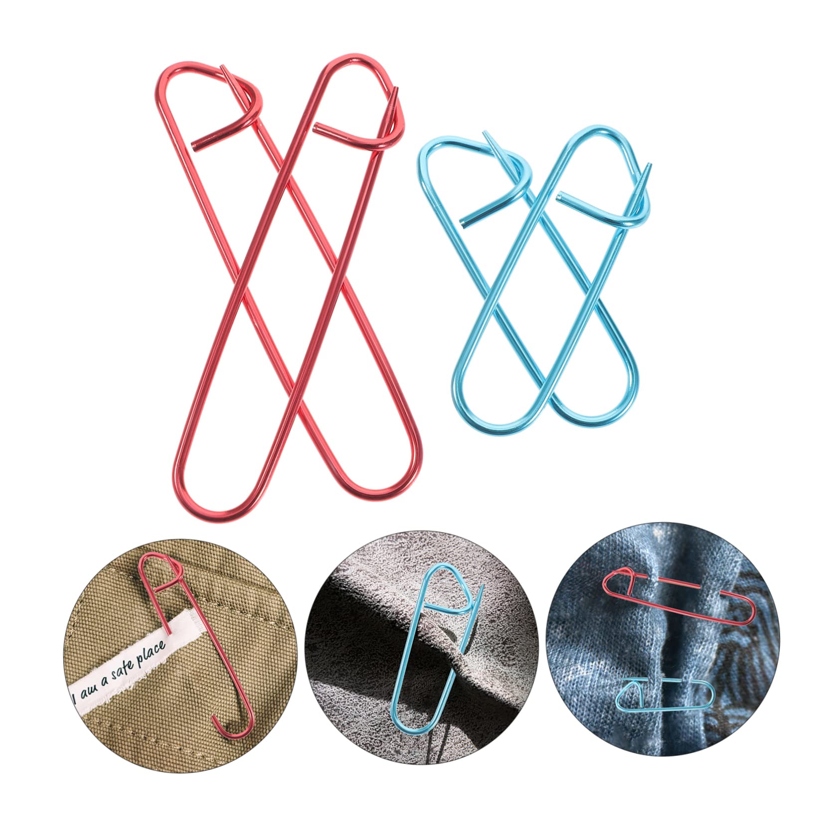 Tofficu 150piezas Clips De Marcador De Tejer Forma Curvadas Para Costura Aleatorios Para Manualidades y Proyectos De Bricolaje