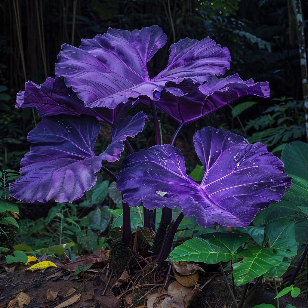 Brillantes Elefantenohr-Rhizom –Elefantenohr - üPpig GrüNe BläTter, Pflegeleicht, Perfekt FüR Haus Und Garten-8 Rhizom-J