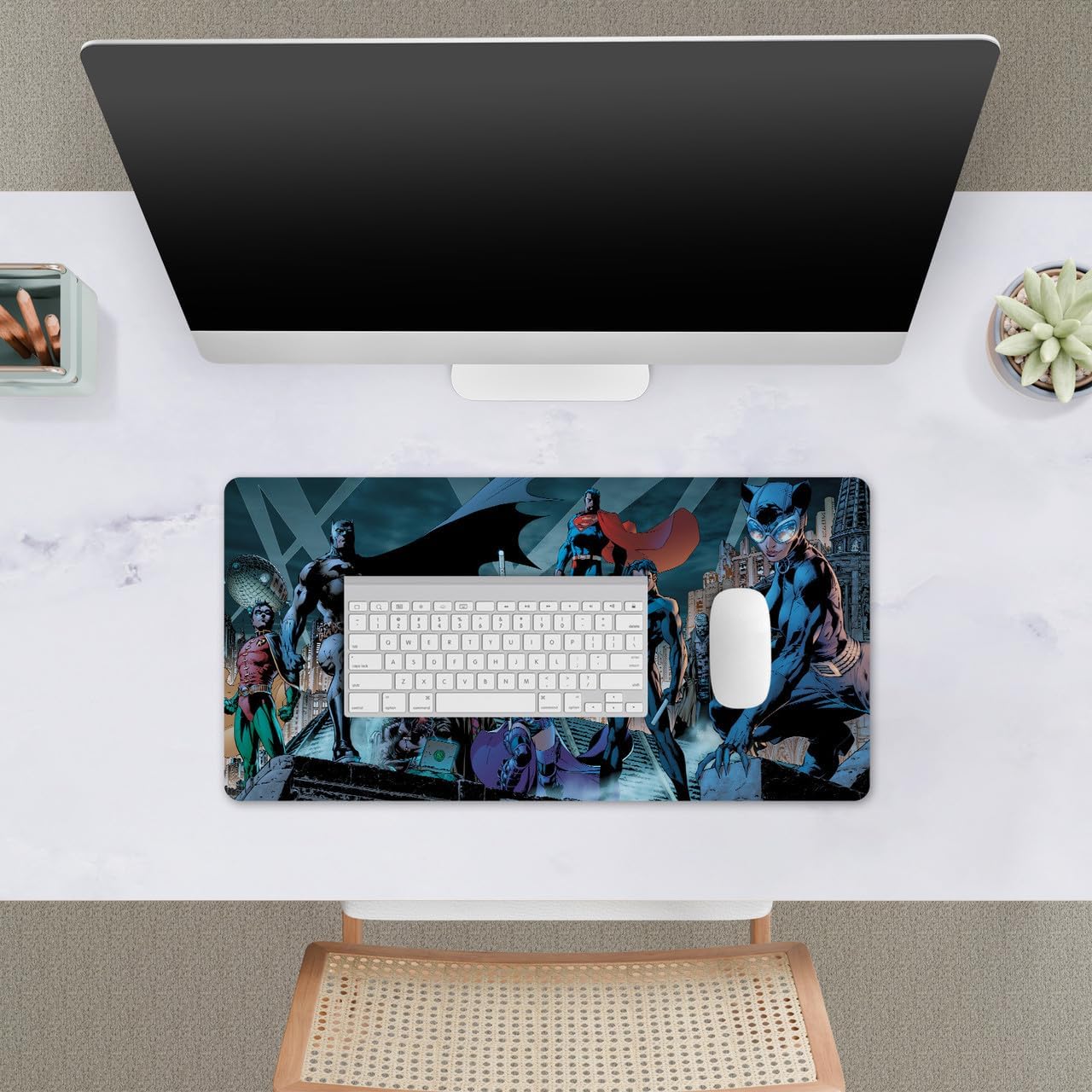 Head Case Designs Officially Licensed Justice League DC Comics Bat-Family Comic Book Covers 23.62 x 11.81 x 0.12 inches (600 x 300 mm) - L Gaming Office Desk PC Keyboard Mouse Mat Pad