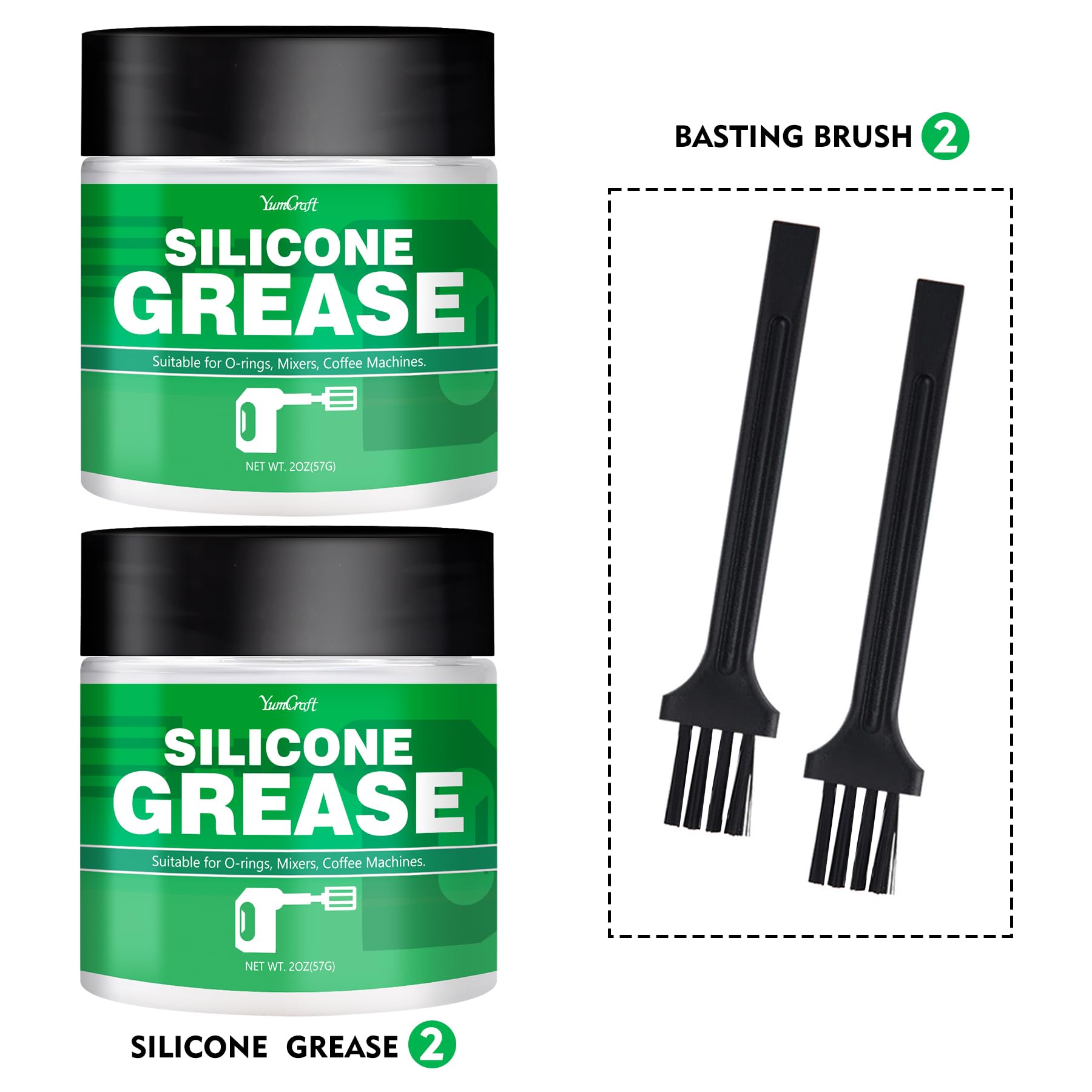 Grasso al silicone per macchina caffè, 4oz, Food Grade, Non tossico