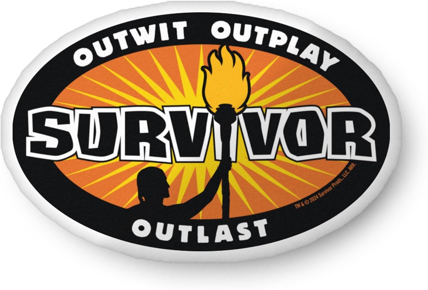 Almohada Decorativa Redonda 56 cm Blanca