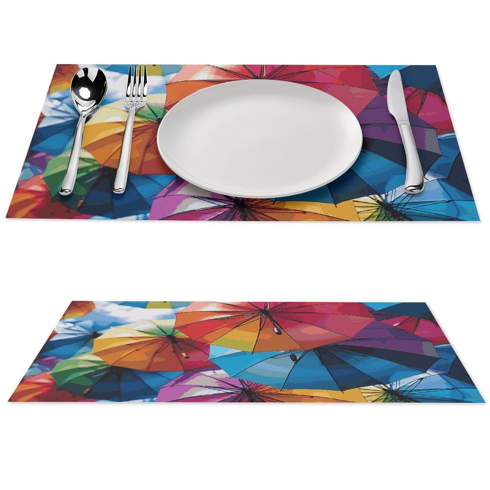 Sets de table colorés en PVC imperméables et lavables pour protéger la cuisine au quotidien
