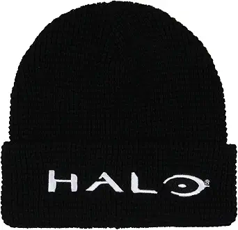 Xbox Halo Logo Beanie Hat - Black, One Size