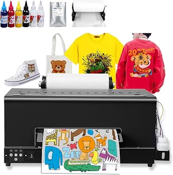A3 13inch DTF Printer for T-Shirt Jacket Caps Shoes Hoodies Printing Machine with Roll Feeder DTF Printer
