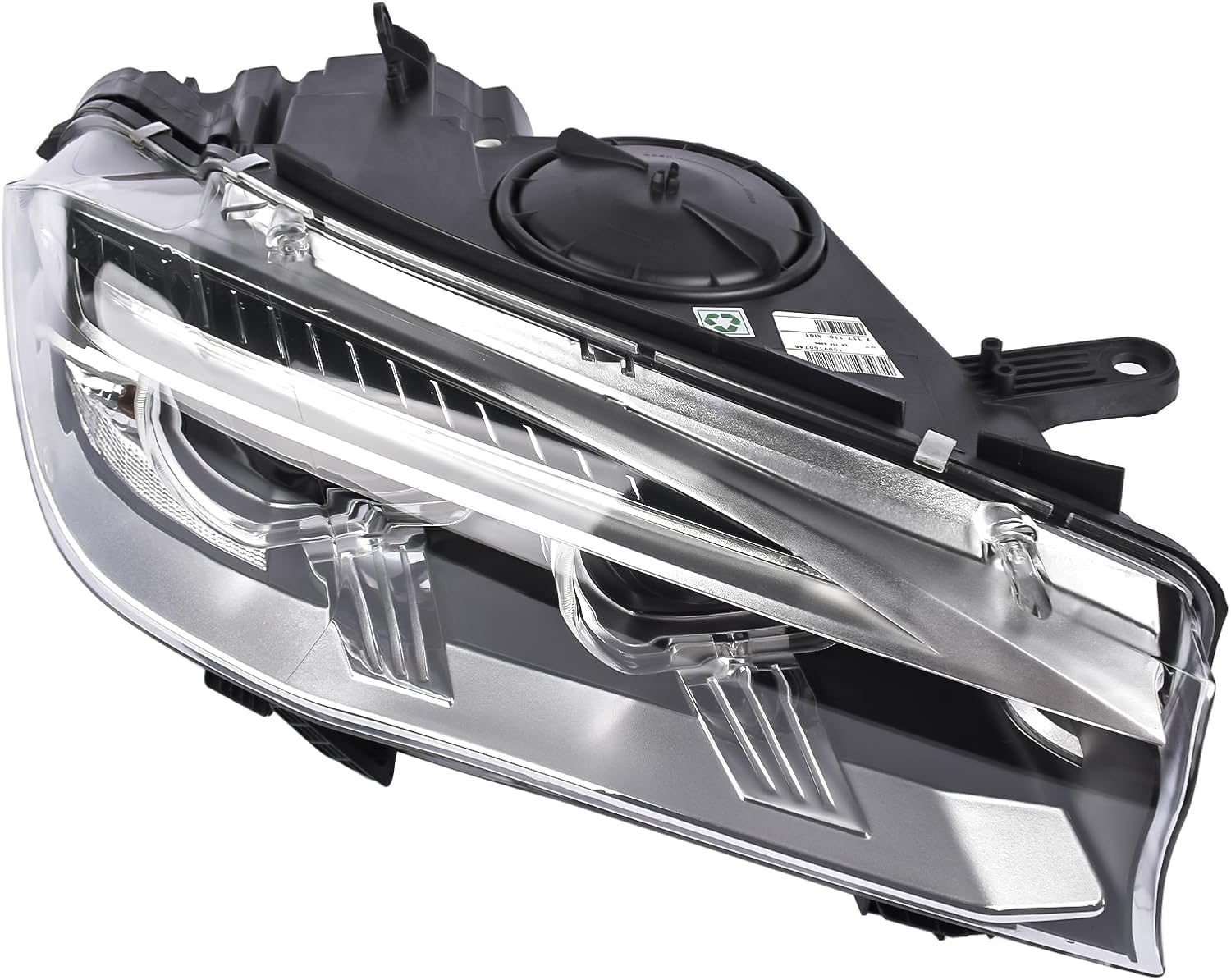 Front Headlight Assembly, Right Passenger Side HID/Xenon Projector Headlight Headlamp w/AFS Replacement for BMW X5 2014-2018#63117317110, BM2519149