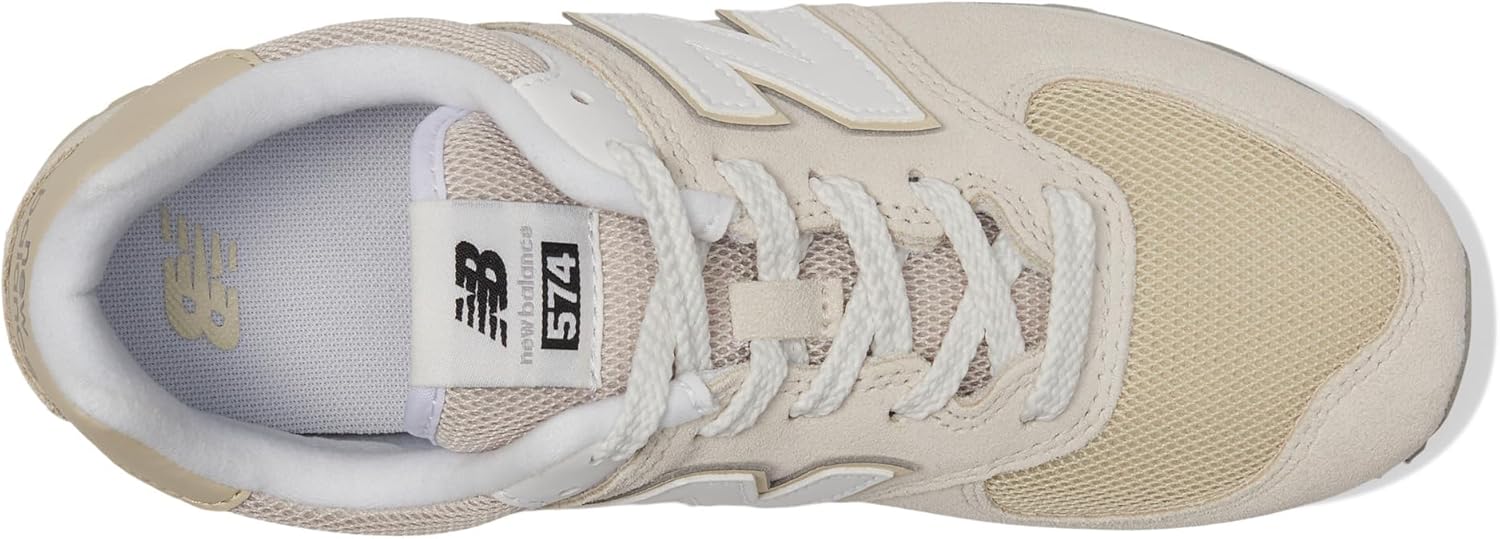 New Balance Kids 574 V1 70s Racing Lace-up Sneaker, Moonbeam/Bone, 7 M Big Kid (8-12 Years) - Image 2