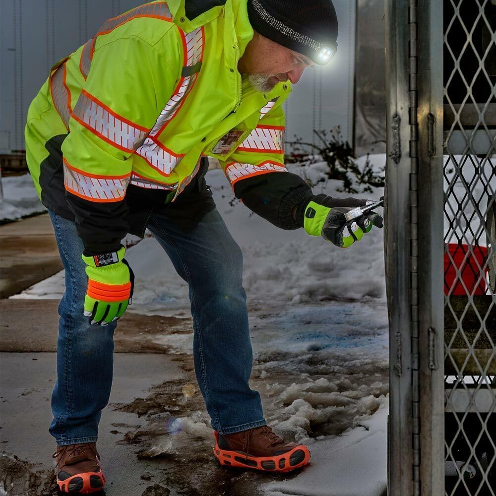 J. J. Keller & Associates, Inc. SAFEGEAR Hi Vis Cold Storage Winter Gloves