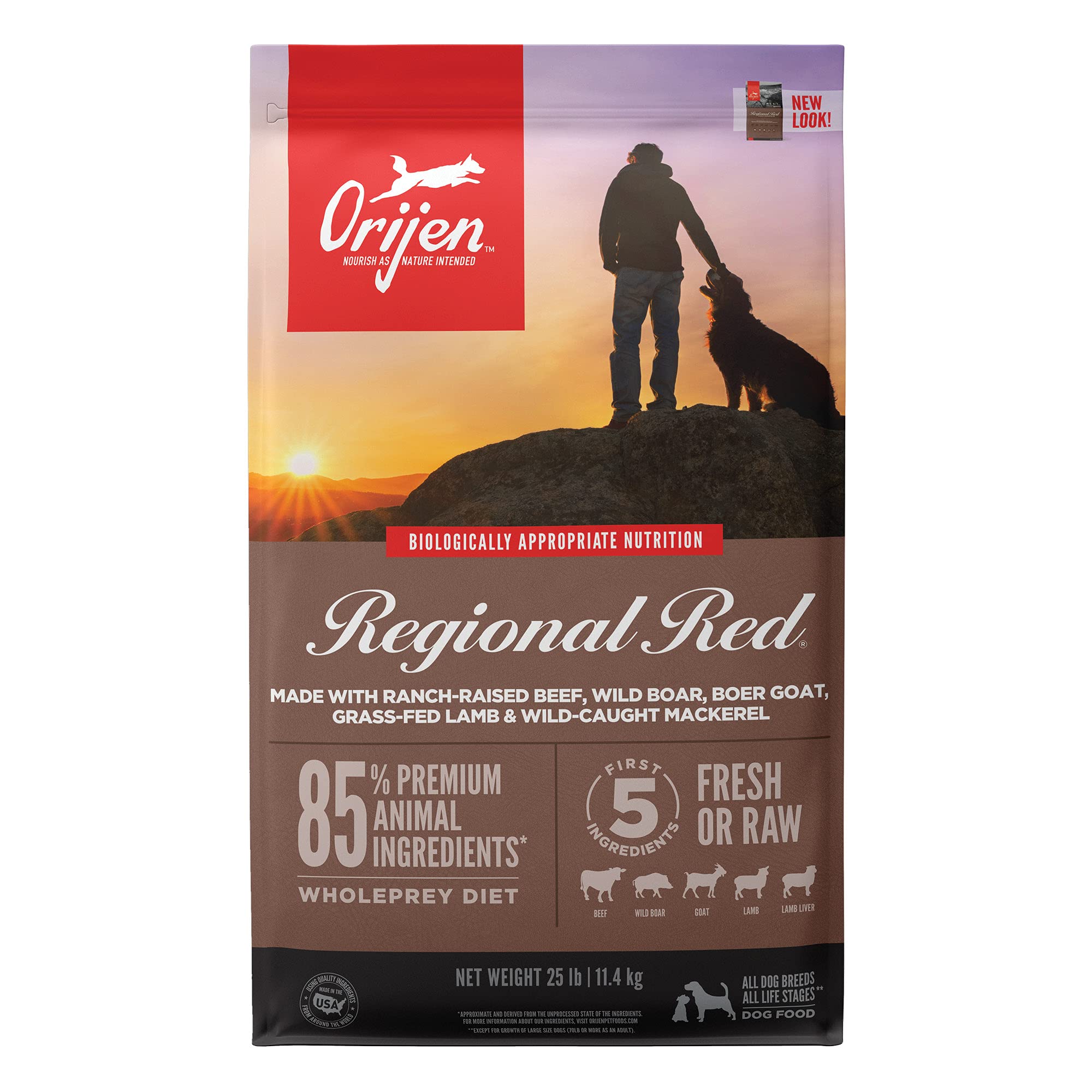 Orijen Dry Dog Food and Crunchy Dog Biscuit Treats, Grain Free, High Protein