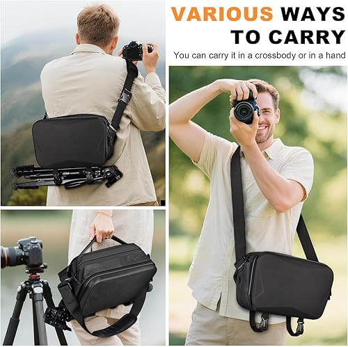 Miniatura 8 de Bolsa de cámara para fotografía con funda para cámara Canon Eos Rebel T7R50R100 Mark IIR50VR10R5R6R8 Mark IVSL3 DSLR SLR