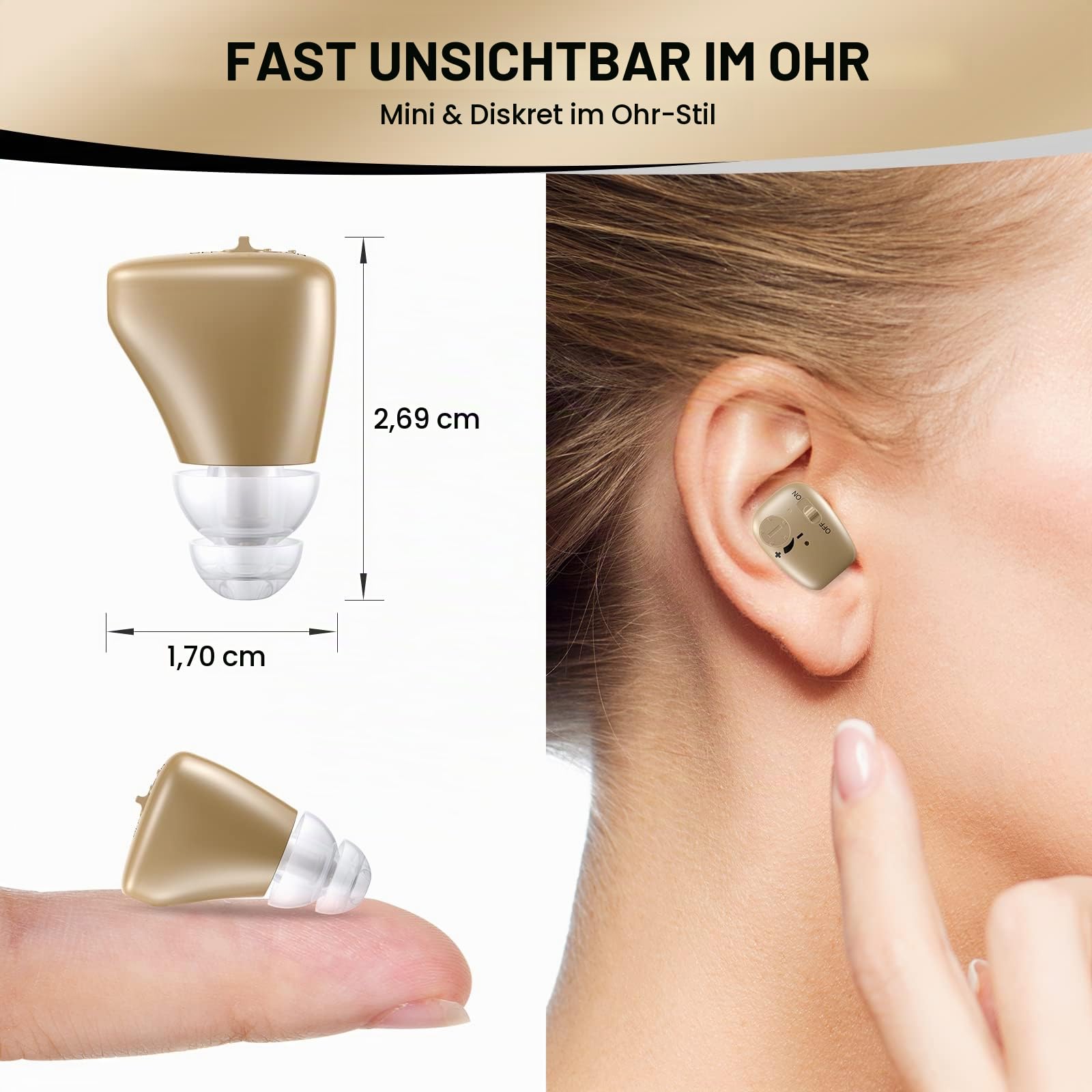 Wiederaufladbarer Soundverstärker mit digitaler Rauschunterdrückung für tragbares Tragen