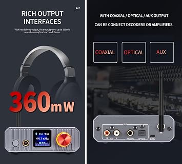 xDuoo XQ-50 Pro3 DAC Headphone Amplifier Bluethooth 5.1 Audio Converter Support EQ for Movie and Game Mode