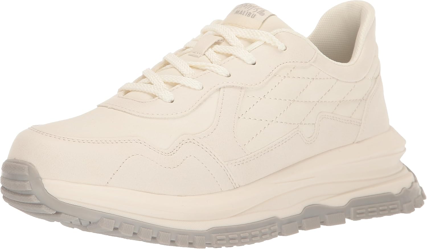 Blowfish Malibu Women's Luna Sneaker, Bone Burnished/Abbey Suede, 8