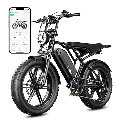 TST Electric Bike for Adults, 1500W Peak Motor 60 Miles Fat Tire Ebike with 48V 15Ah Removable Battery 20" Fat Tire Electric Bike, Full Suspension and 7-Speed
