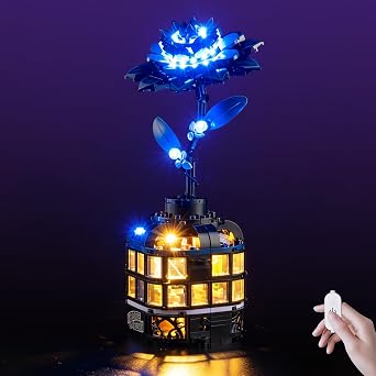 Kyglaring Light Kit for Lego Wednesday Black Dahlia Flower 76784 Set