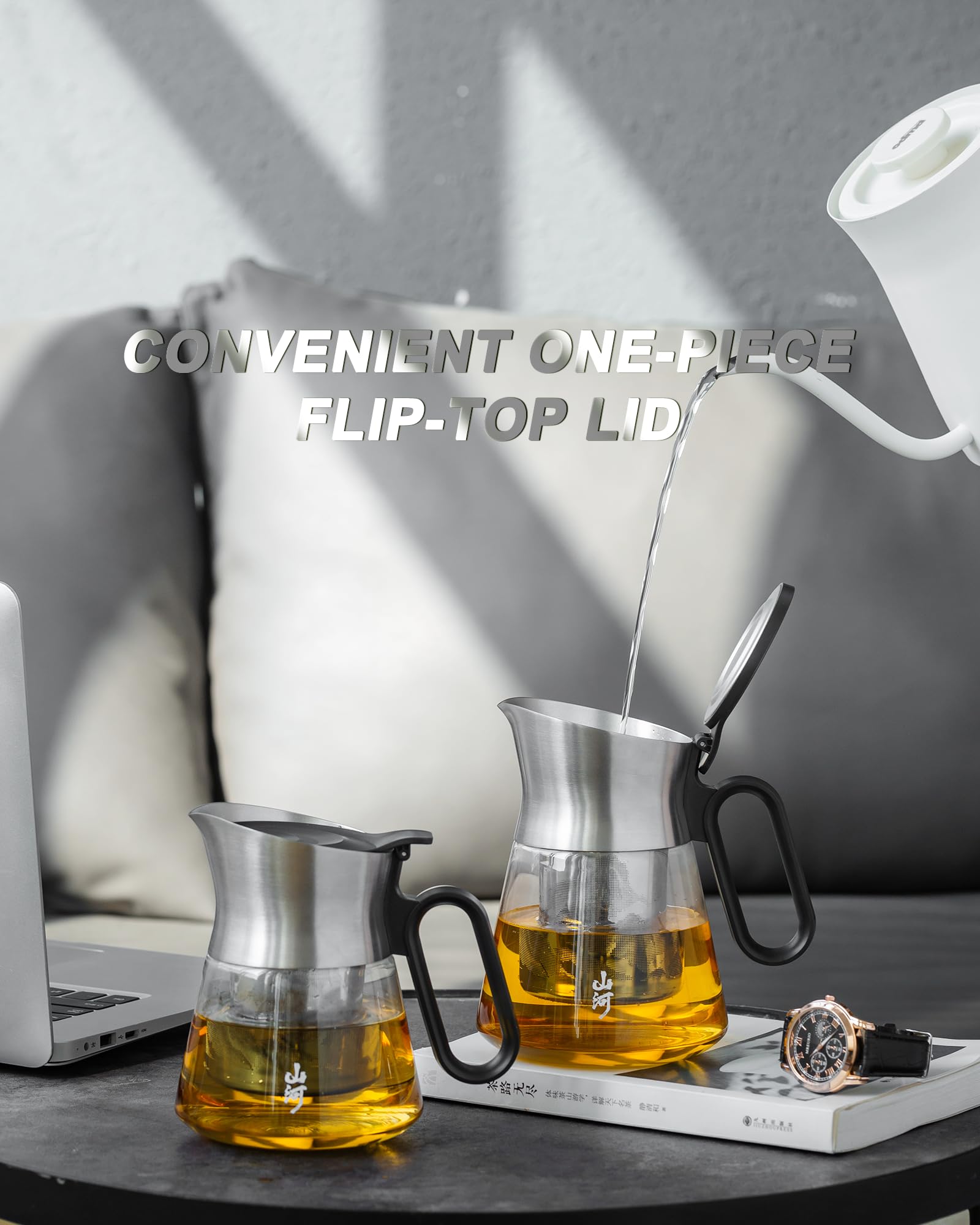 ZENS Design Glass Tea Infuser Teapot - Image 2