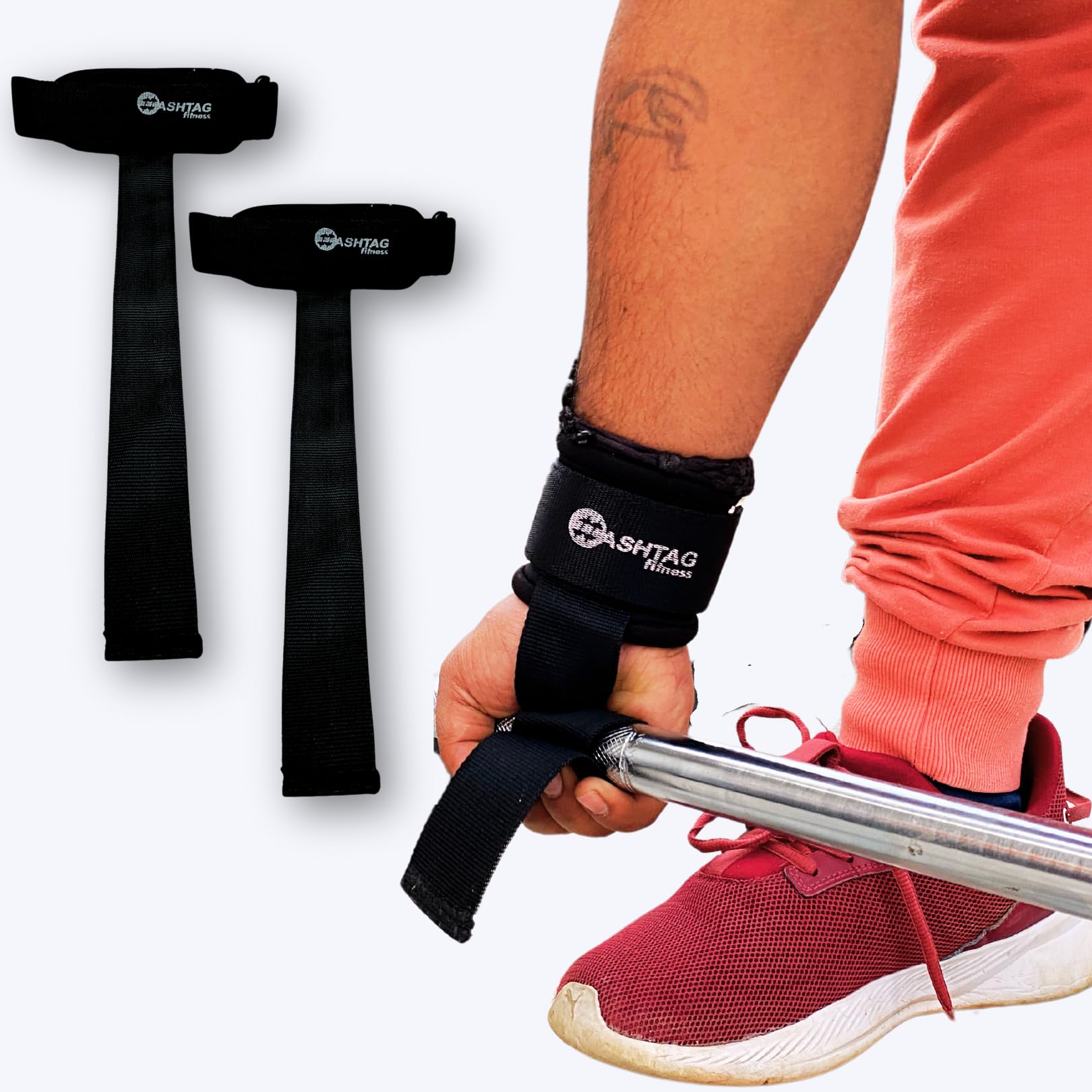 Hashtag Fitness Weight Lifting Straps Wrist Straps for Weightlifting - Padded Neoprene Gym straps with Non Slip Grip for Men and Women - Weightlifting Wrist Straps,deadlift straps (B0CVN93BWY) Amazon Price History, Amazon Price Tracker
